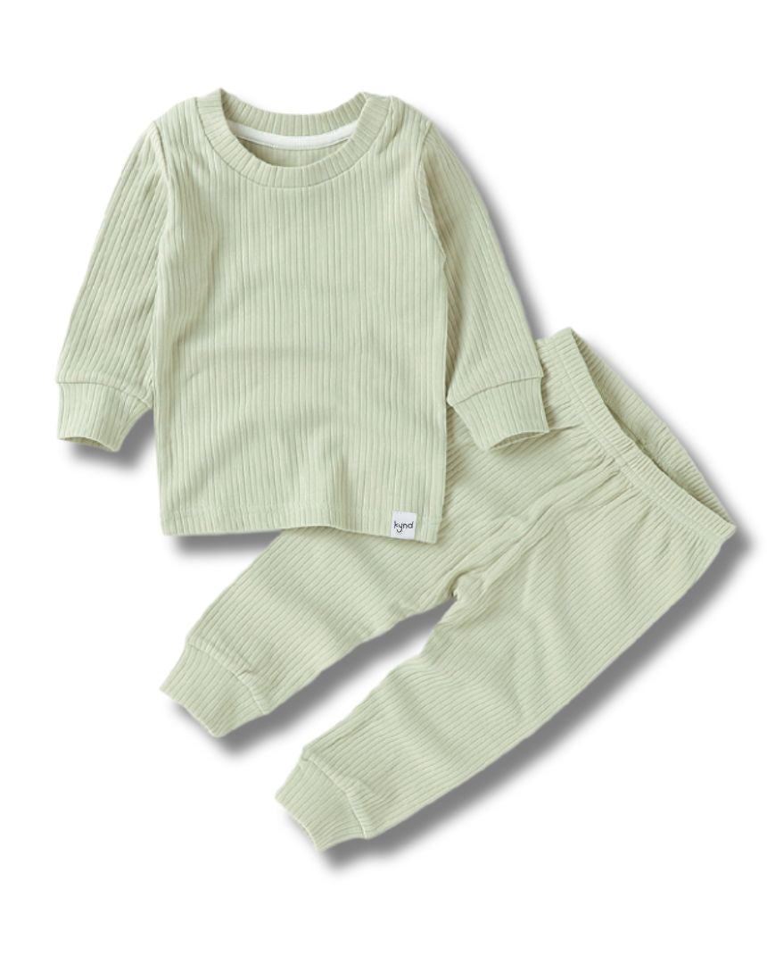 Green Ribbed Pajama (1Y-5Y)