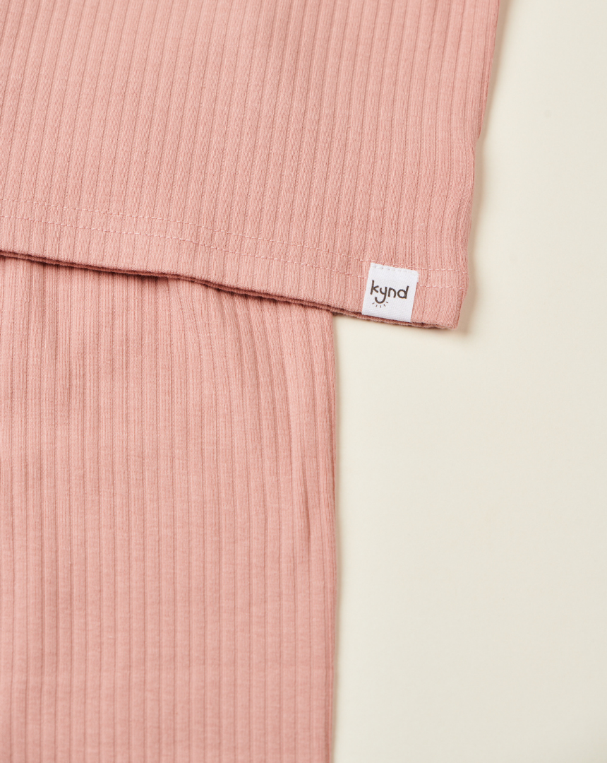 Pink Ribbed Pajama (1Y-5Y)