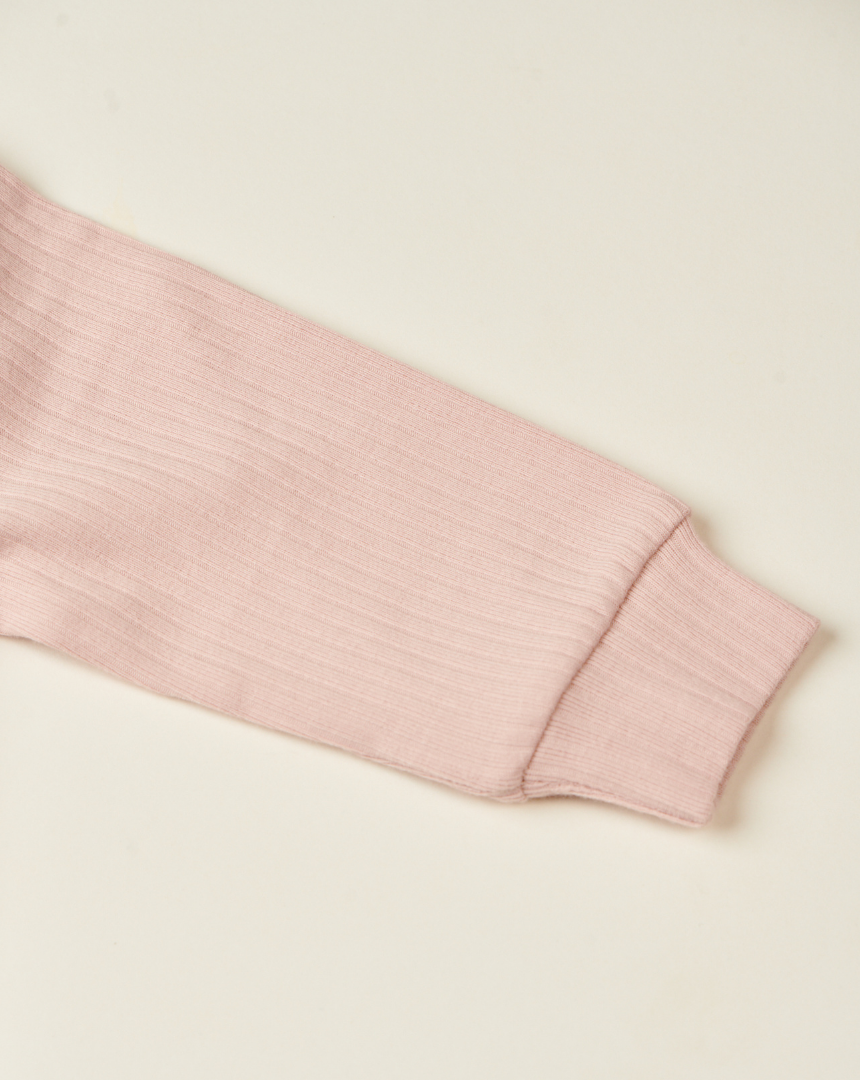 Light Pink Ribbed Pajama (1Y-5Y)