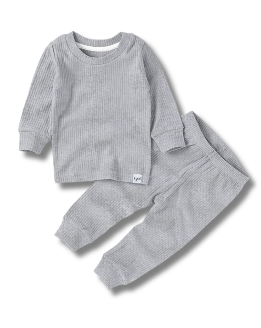 Grey Ribbed Pajama (1Y-5Y)