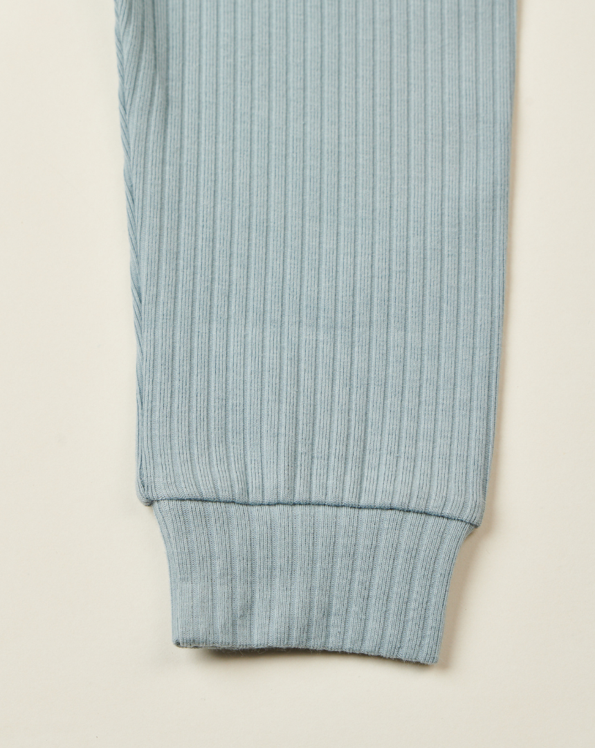 Dusty Blue Ribbed Pajama (1Y-5Y)