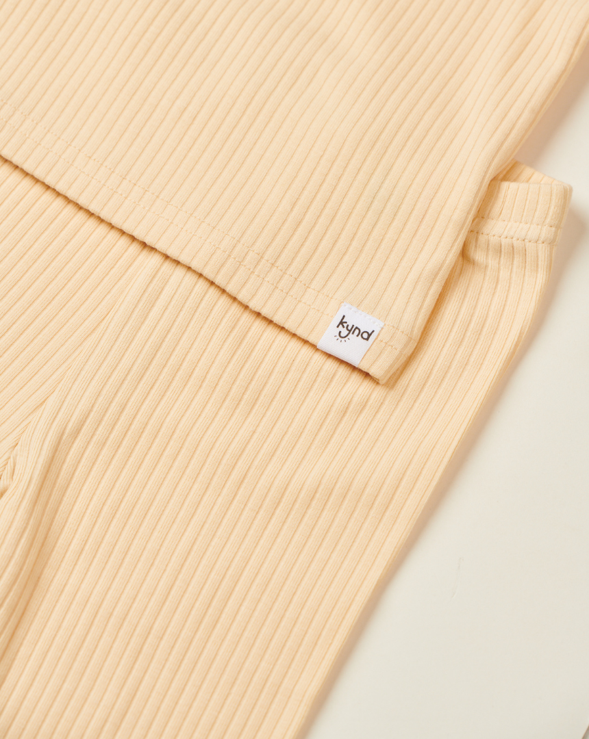 Yellow Ribbed Pajama (1Y-5Y)