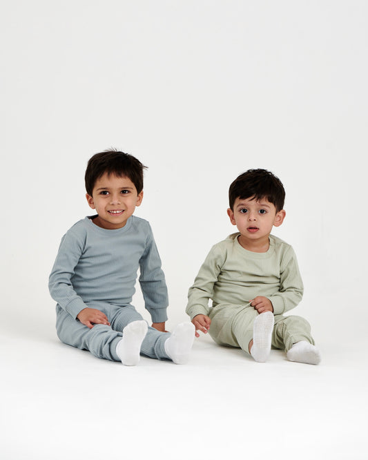Green Ribbed Pajama (1Y-5Y)