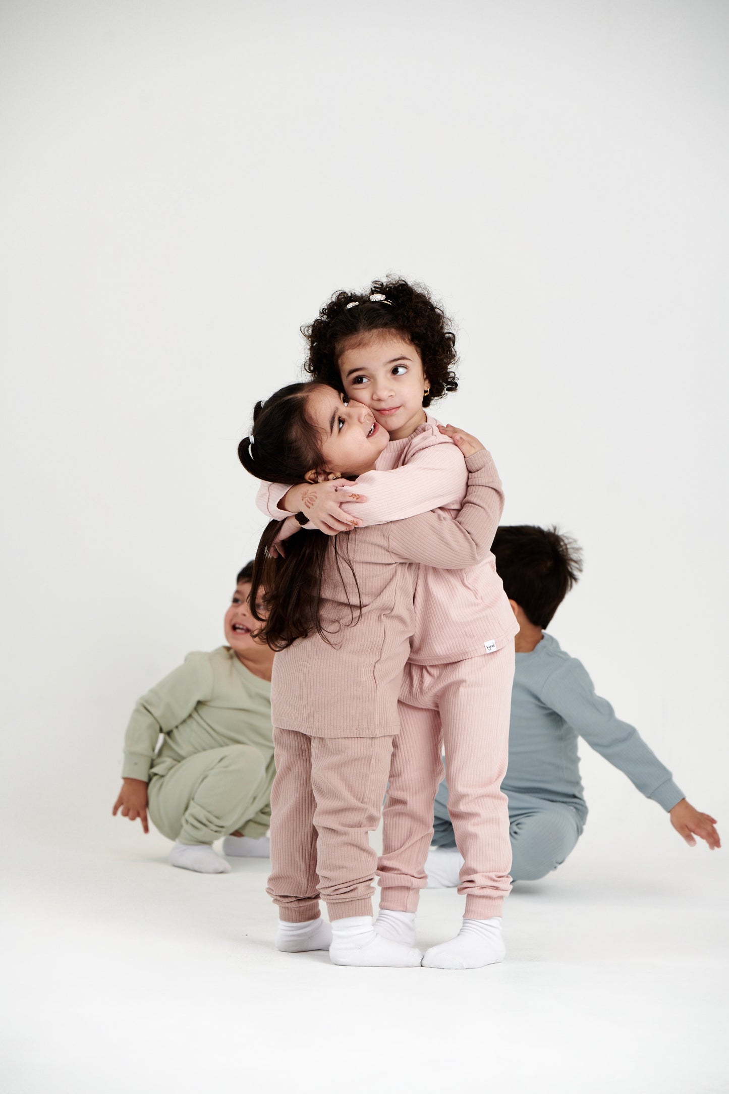 Light Pink Ribbed Pajama (1Y-5Y)