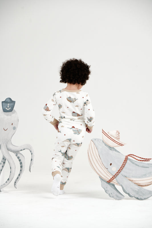 Whale Bliss Pajama (6M-6Y)