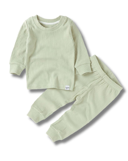 Green Ribbed Pajama (1Y-5Y)
