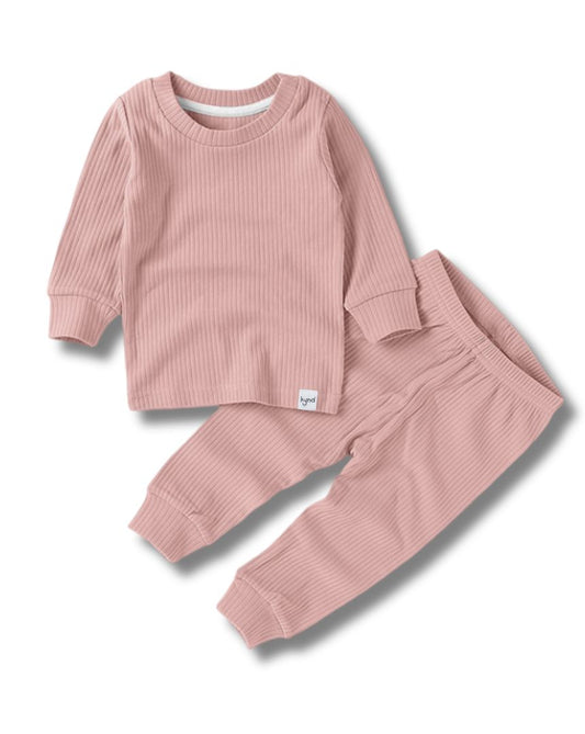 Pink Ribbed Pajama (1Y-5Y)