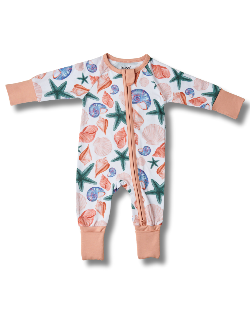 Dreamy Shells Zipped Sleepsuit (0-18M)