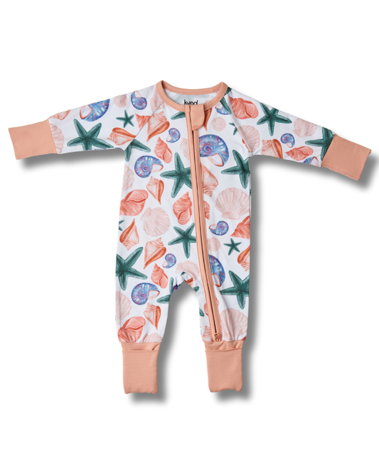Dreamy Shells Zipped Sleepsuit (0-18M)