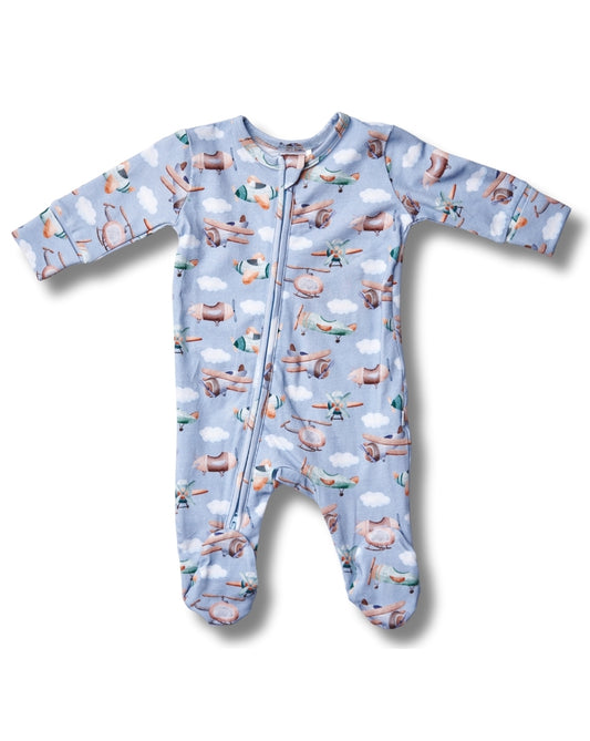 Airplane Crew Footies (0-6M)