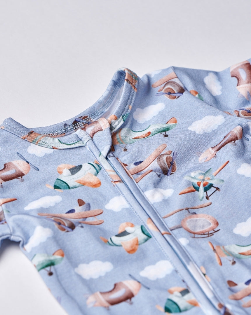 Airplane Crew Footies (0-6M)