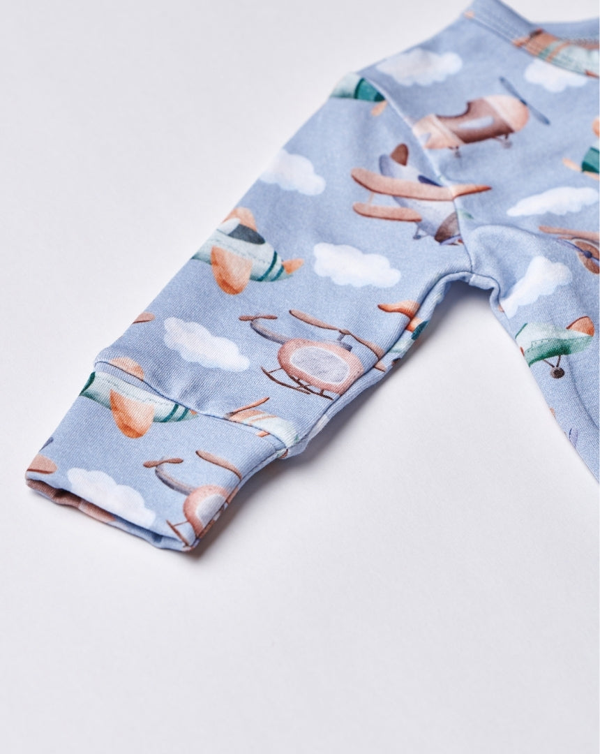 Airplane Crew Footies (0-6M)