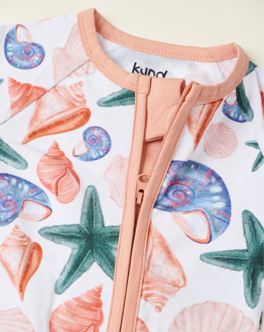 Dreamy Shells Zipped Sleepsuit (0-18M)