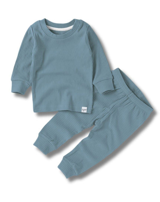 Ocean Blue Ribbed Pajama (1Y-5Y)