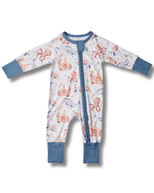 Under The Sea  Zipped Sleepsuit (0-18M)