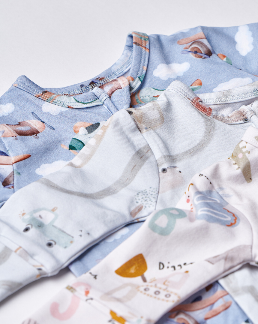 Little Wonders Baby Boys Gift Set (3 Sleepsuits)