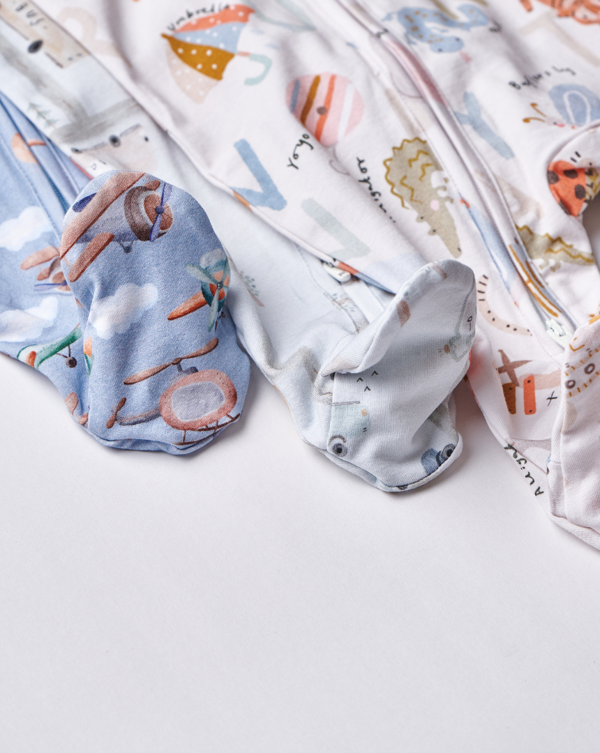 Little Wonders Baby Boys Gift Set (3 Sleepsuits)
